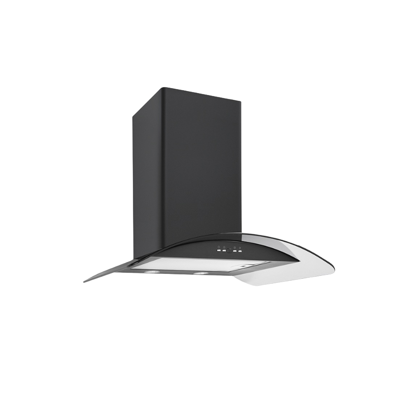 Kuhinjska napa MAX IBER 60 BLACK OVAL GLAS