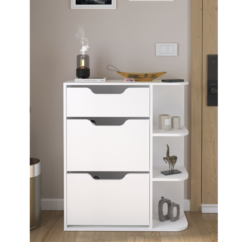 Stalak za obuću Smyrna - bijela boja