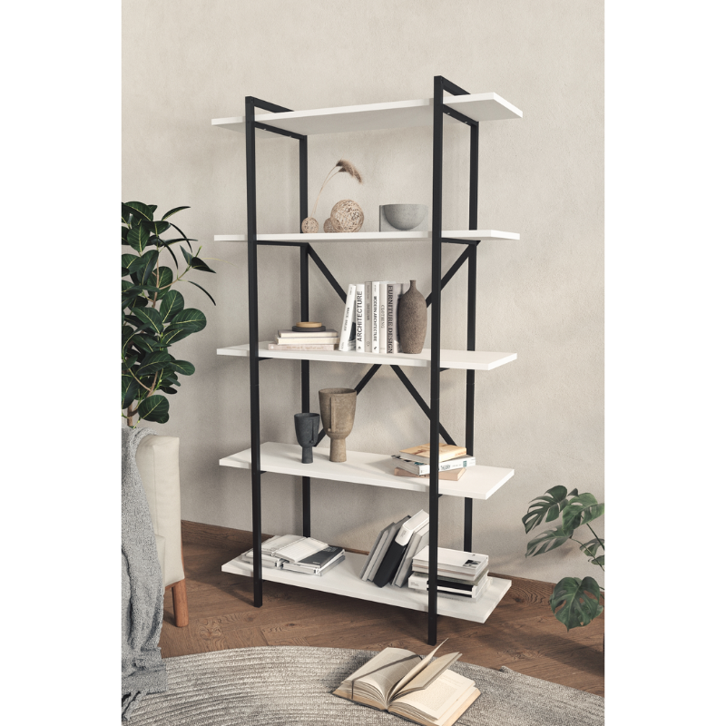 Dekorativne police Teos - bijela boja