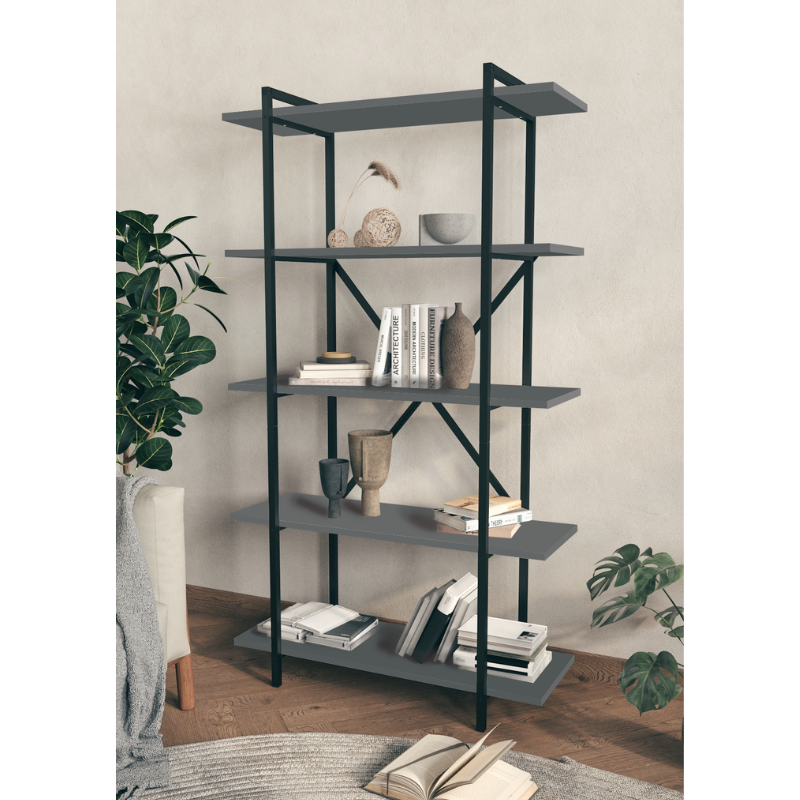 Dekorativne police Teos – antracit boja