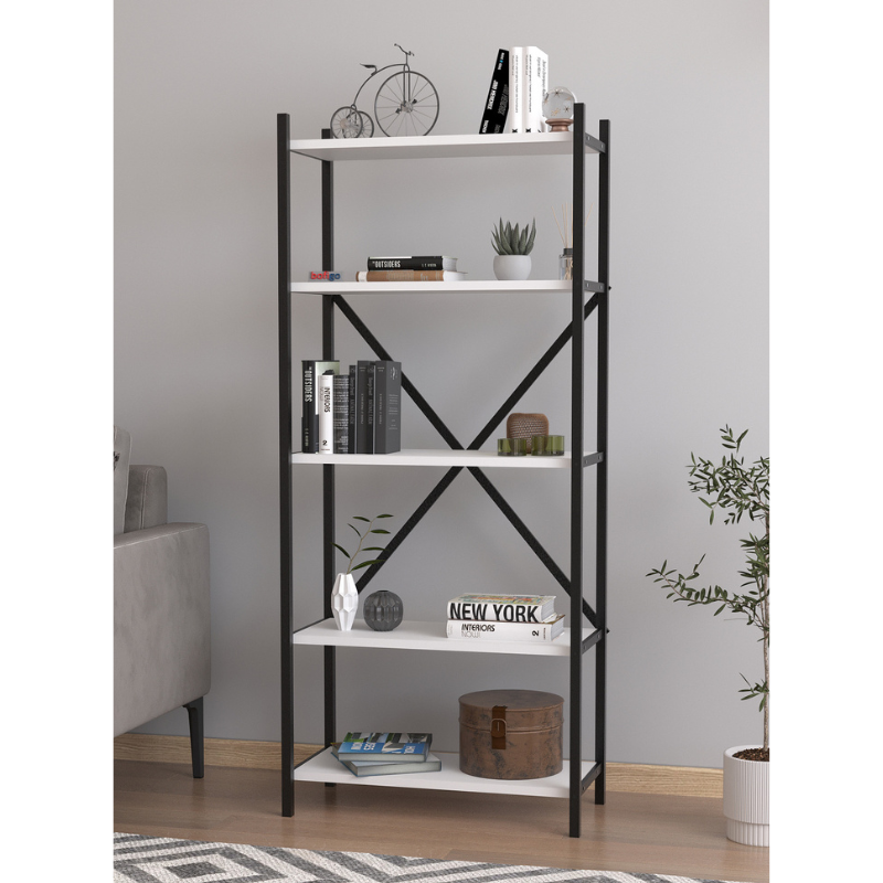 Dekorativne police Troya - bijela boja