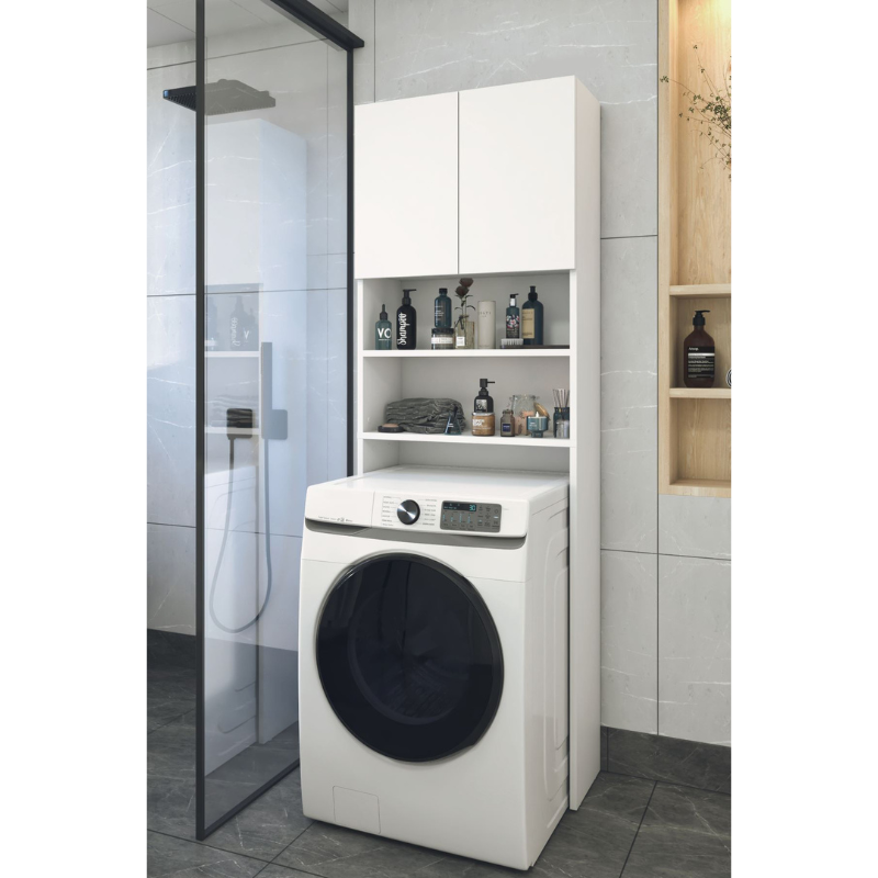 Ormarić za veš mašinu i sušilicu - bijela boja