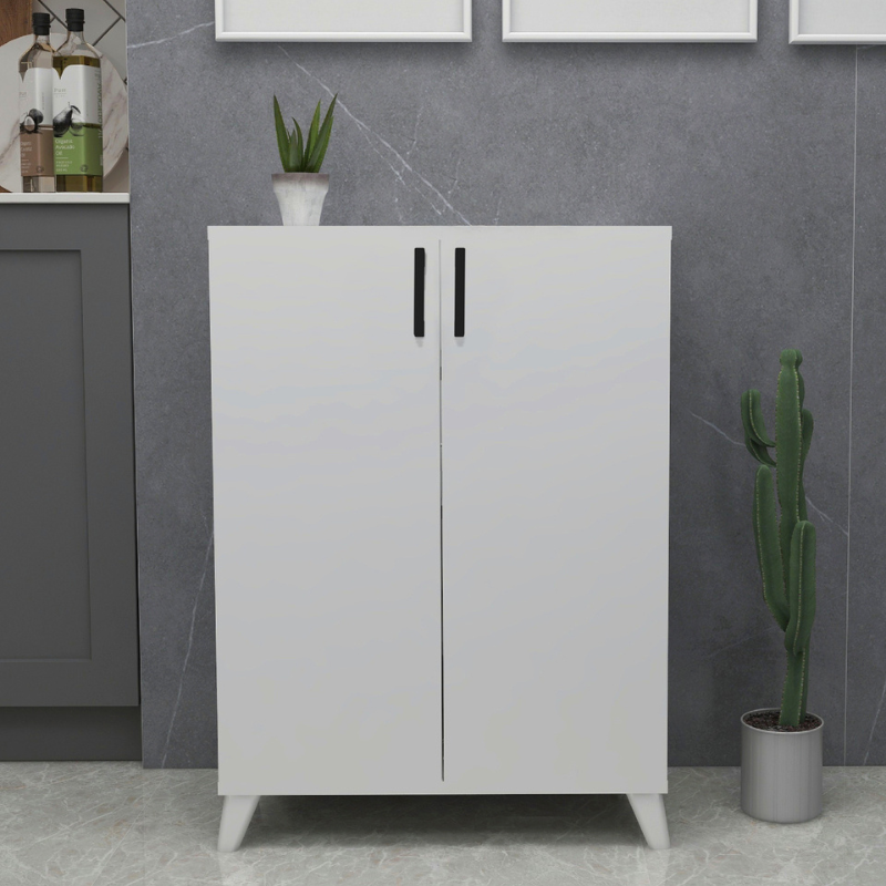 Višenamjenski ormarić sa 4 police Ceren - bijela boja