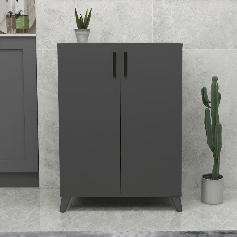 Višenamjenski ormarić sa 4 police Ceren – antracit boja